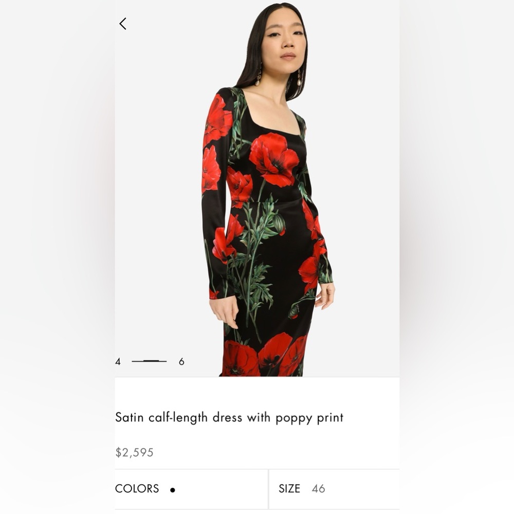 Dolce and Gabbana floral midi dress